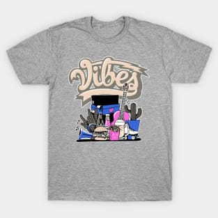 Vibes Saphire Sneaker Art T-Shirt